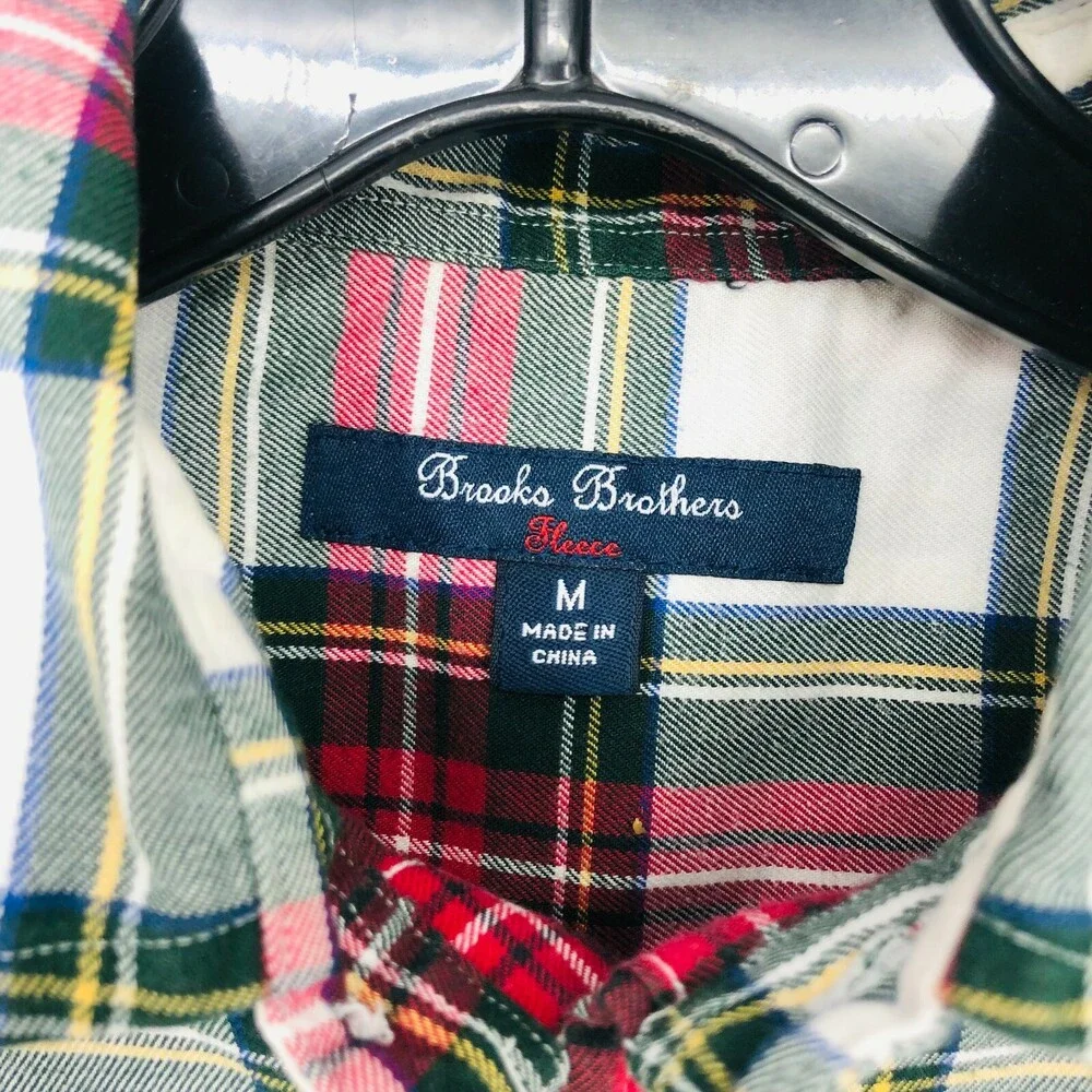 2PC- Brooks Brothers Boys Stripe Rugby Cotton Collared Long Sleeve Shirt Size M